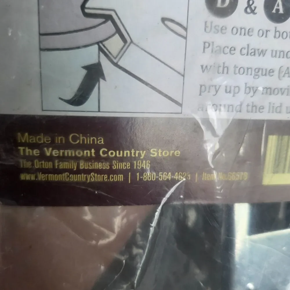 NIB Vermont Country Store Gilhoolie Jar Opener Opens Bottles And Jars All Sizes